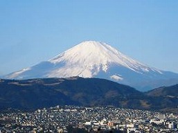秦野の浅間山からの富士山