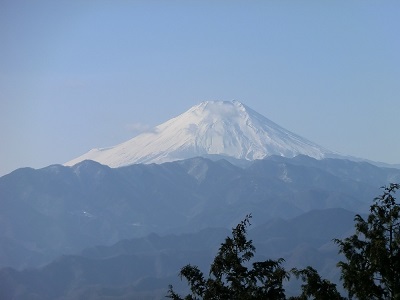 （陣馬山）明王峠からの富士山
